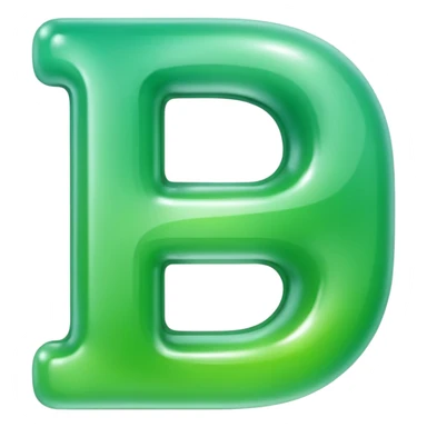 One uppercase Ukrainian Cyrillic letter: А.
Glossy green with soft gradient.
Smooth rounded shape, modern style.
Centered, no background.
 sticker