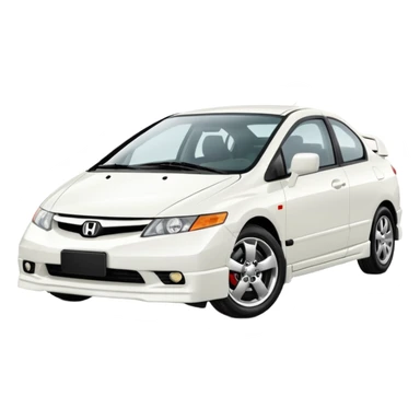 white honda civic 2004 sticker