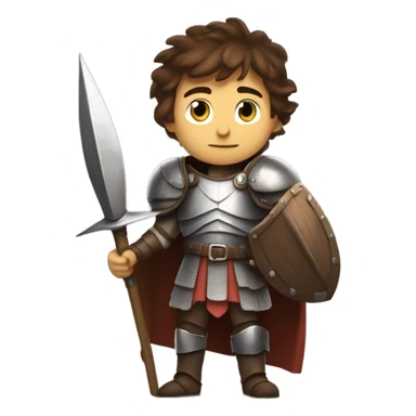 Hiccup ready for tournament with lance and shield sticker