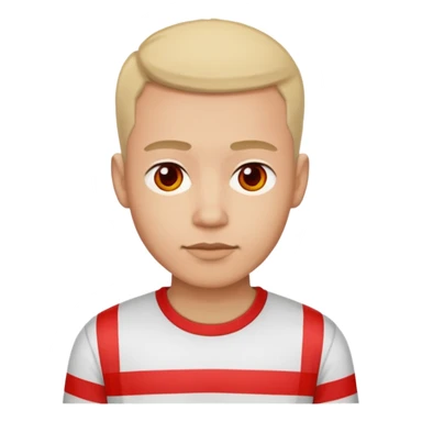 Men with Shirt have red Strip sticker