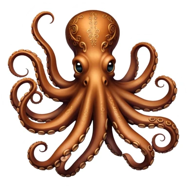 Victorian era Octopus sticker