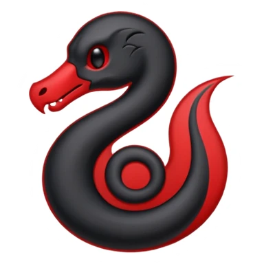 iOS sticker, dark mark, black shape, red dot, minimal sticker