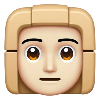 Pixeled style head sticker