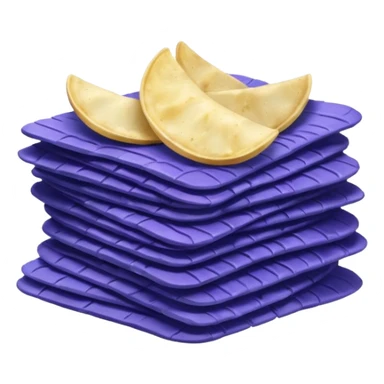 blue potato chips sticker