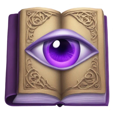 spell book that's purple with eye in the middle sticker