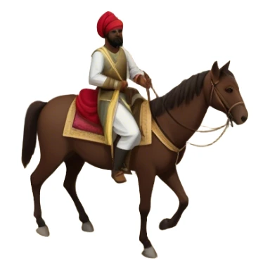 Early Ottoman settlement being built. Wooden houses, tents, and a small market. People in traditional Ottoman clothes, soldiers on horseback, and a flag waving sticker