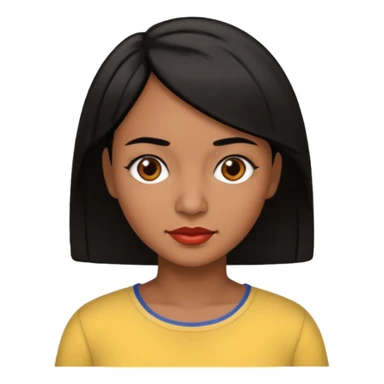 mujer colombiana con pelo corto sticker