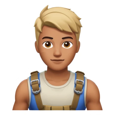 Make a person playing fortnite with clix sticker