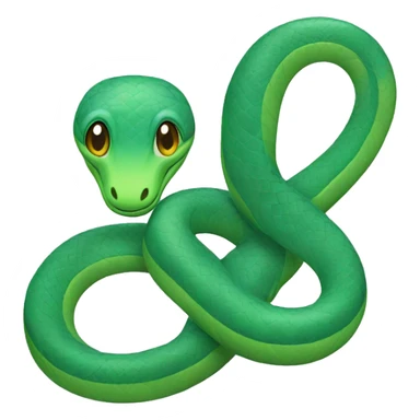 blue and green Snake couple sticker