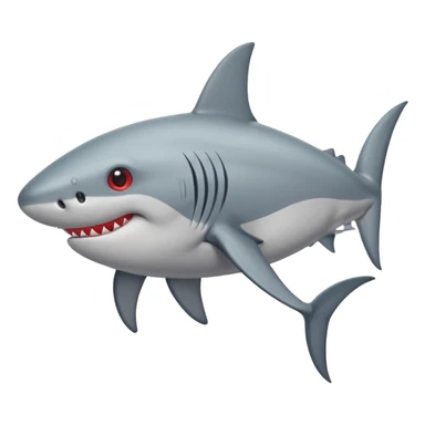 Tiburón con ojos de corazón sticker