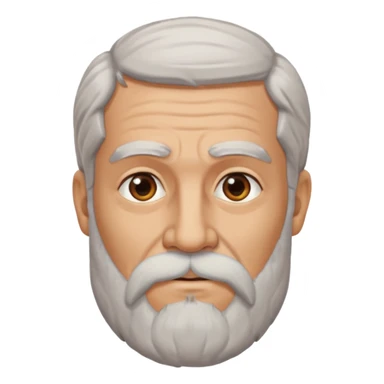 ancient greek with grey beard sticker
