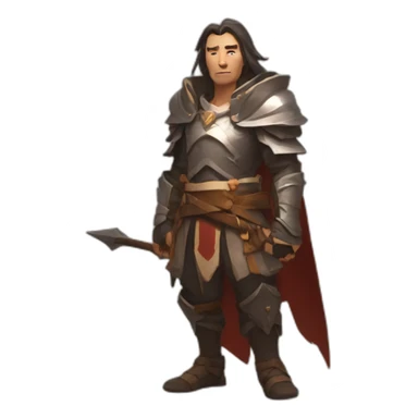 Spear user in albion online sticker