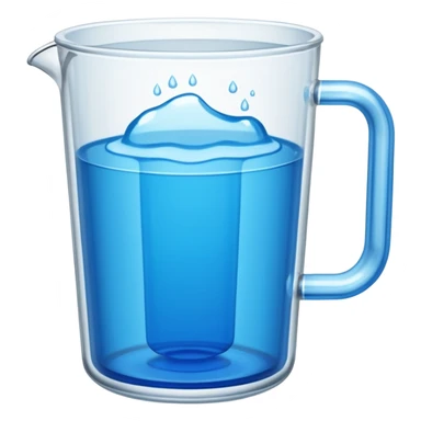 A large clear glass mug with a bright blue liquid inside. Mug had no curve to it, up and down with ridges. Similar to a beer mug. For a drink called a trashcan. Not a pitcher with a spout. Make the mug thicker and white/clear, not blue sticker