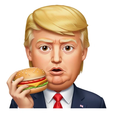 Donald Trump eating a Big Mac  sticker