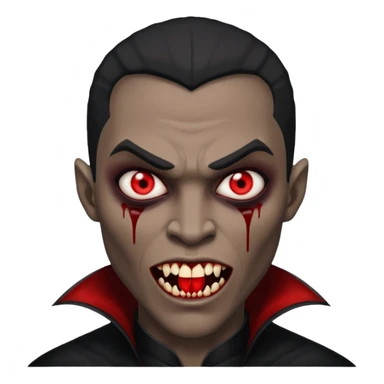 black men Vampire sticker