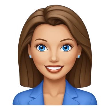 Vanessa Williams with blue eyes sticker