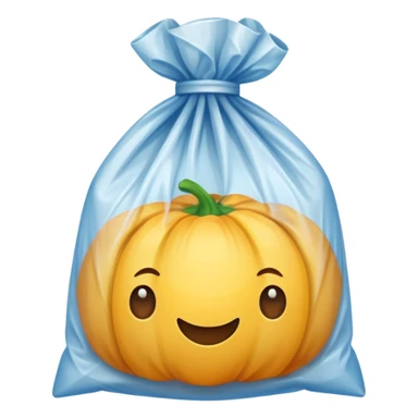 polythene grocery bag sticker