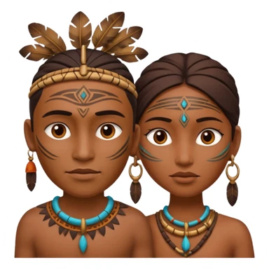 primitive couple sticker