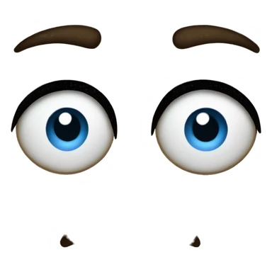 judgmental facial expression on a basic emoji sticker