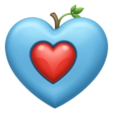 Emoji azul claro corazón roto sticker