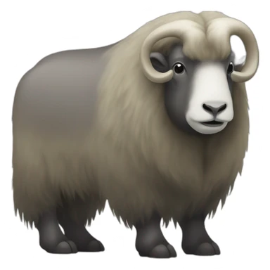 Muskox full body sticker