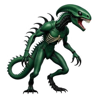  Venom-Xenomorph-hybrid-fantasy-creature (full body) sticker