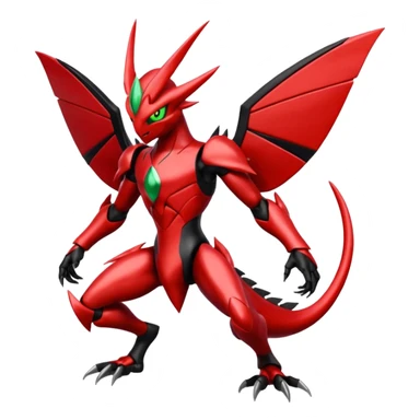 Scizor-Scyther-Blaziken-Darkrai-Fusion sticker