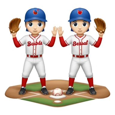 quiero dos equipos enemigos de baseball  sticker