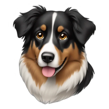 Black and tan Australian Shepard no white sticker