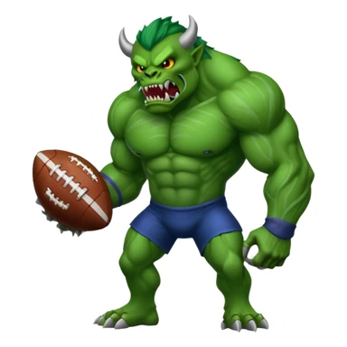 Fantasy football monster  sticker