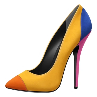 Alexander wang 10 inch high heel stilettos, in a colorful suede  sticker