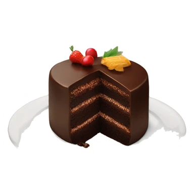 Gourmet chocolate cake served at 30,000 feet  sticker