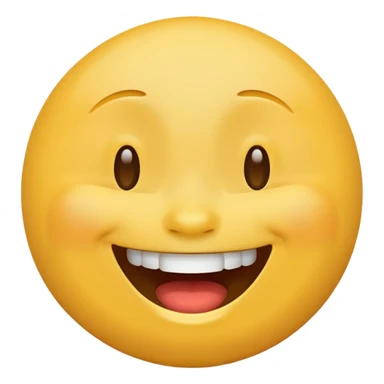 laughing face emoji, joyful expression sticker