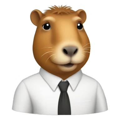 Capybara geography teacher sticker