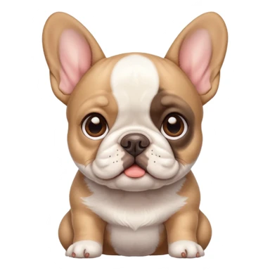 a French bulldog puppy sticker