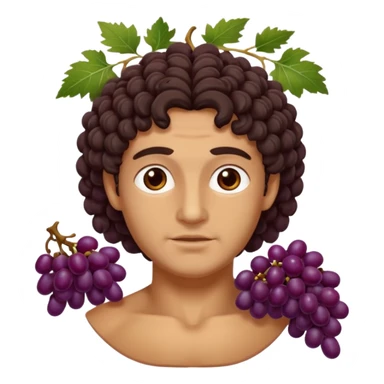 ancient greek with grape sticker