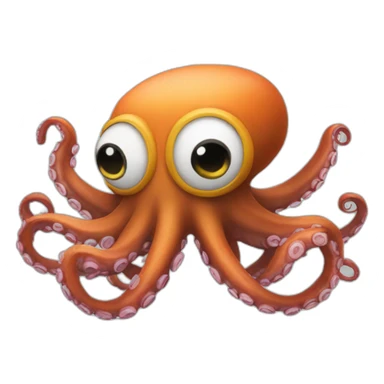 body octopus with head minion sticker