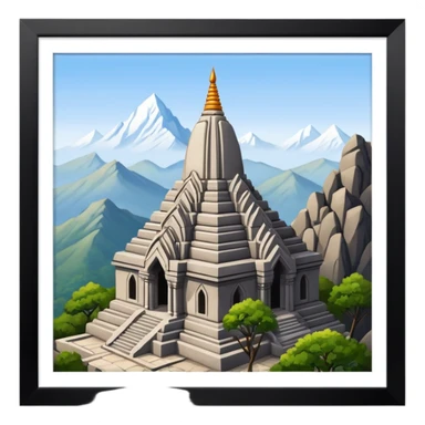 a girnar ji temple situated in india sticker