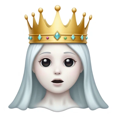 Ghost with crown sticker