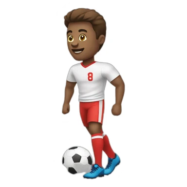 Footbaleur avec pouce en l’air sticker