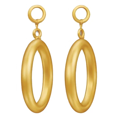 Pendientes dorados largos  sticker