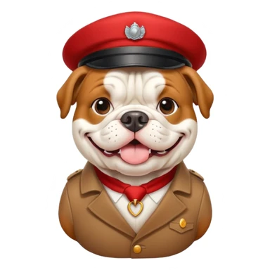 bulldog ingles postman sticker