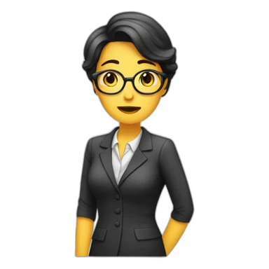 Secretaria triste sticker