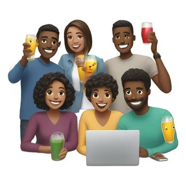 HAPPY HOUR ON ZOOM sticker