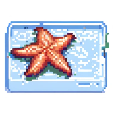 playful starfish sticker