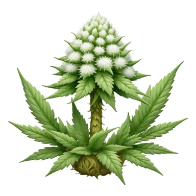 white color marijuana sticker