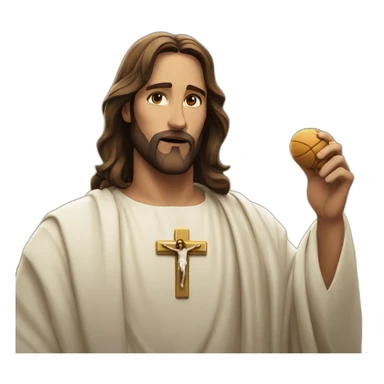 jesus au champs sticker