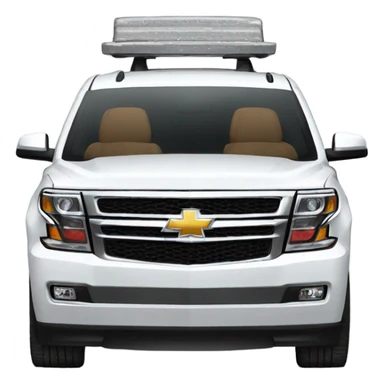 White Chevy tahoe sticker