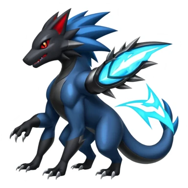  Shiny Zoroark-Salandit-Zekrom-fusion sticker