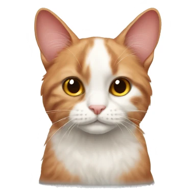 Red-haired lop-eared cat sticker